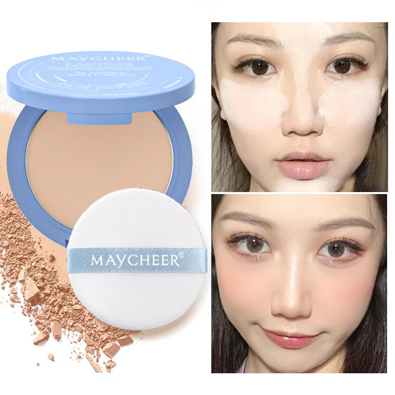 Face Setting Powder Long Lasting Oil-Control Matte Waterproof Smooth Finishing Pressed Powder Concealer Loose Makeup setting powder pressed powder foundation concealer powder loose powder compact powder face powder