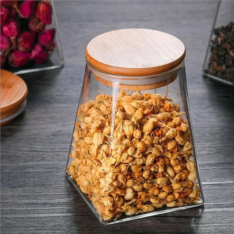 Kitchen storage box food Heat resistant glass storage can snack can high borosilicate glass can dry fruit tea storage Box 4