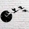 Creative Acrylic Wall Clock Flying Dragon Mute DIY Wall Sticker Wall Clock Children's Room Decoration Mirror Wall Clock 3