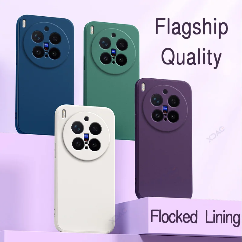 Enhanced Liquid Silicone Square Phone Case - Soft Candy Fashion Cover