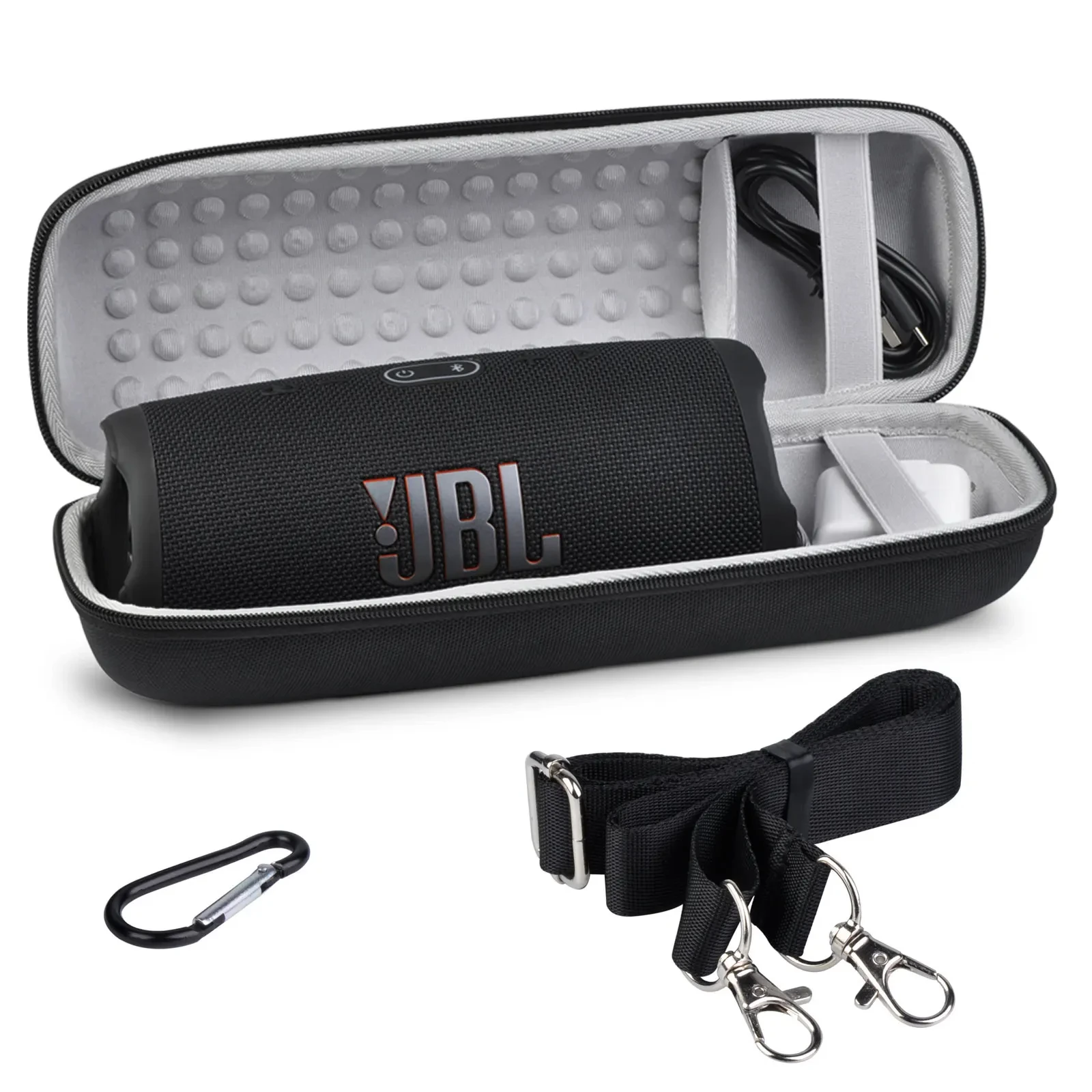 

Hard Travel Case for JBL Charge 4 / Charge 5 Waterproof Bluetooth Speaker, Storage Bag with Strap