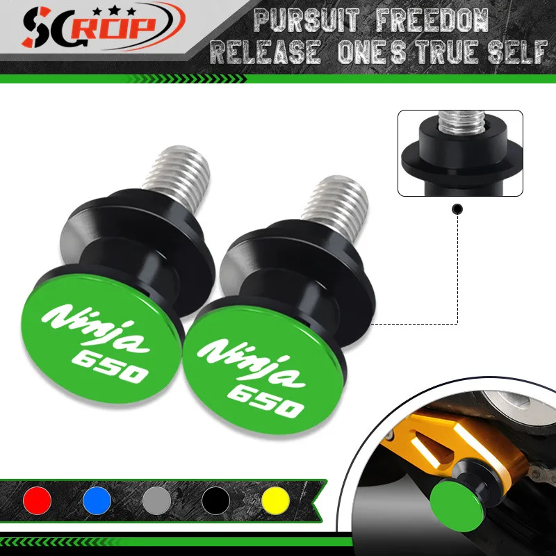 

Motorcycle Swingarm Spools Slider For NINJA400 Z400 18-24 NINJA650 NINJA1000 17-24 CNC Swing Arm Stand Screws ninja400 650 1000