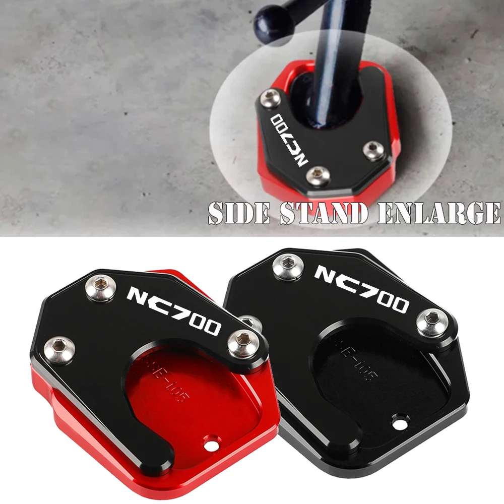 

For Honda NC750 NC700 S/X NC700D INTEGRA NC700X NC750X NC750S CNC Foot Side Stand Pad Plate Kickstand Enlarger Support Extension