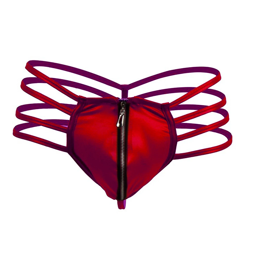 

New Men Sexy Oversized Erotic Hollow Low Waist Lingerie Jockstrap Faux Leather Thong Underwear Clubwear Japanese Men's G-Strings