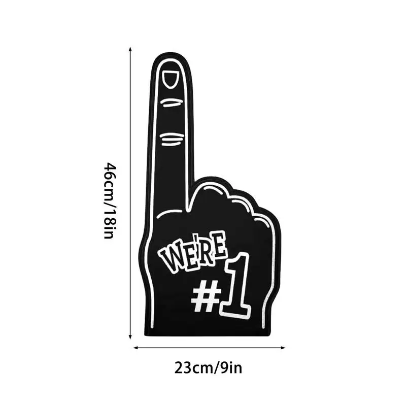 Universal Foam Finger Large Foam Hand Sports Cheerleading Props Sports Favors Cheering Palm Party Props Number 1 Fan Finger