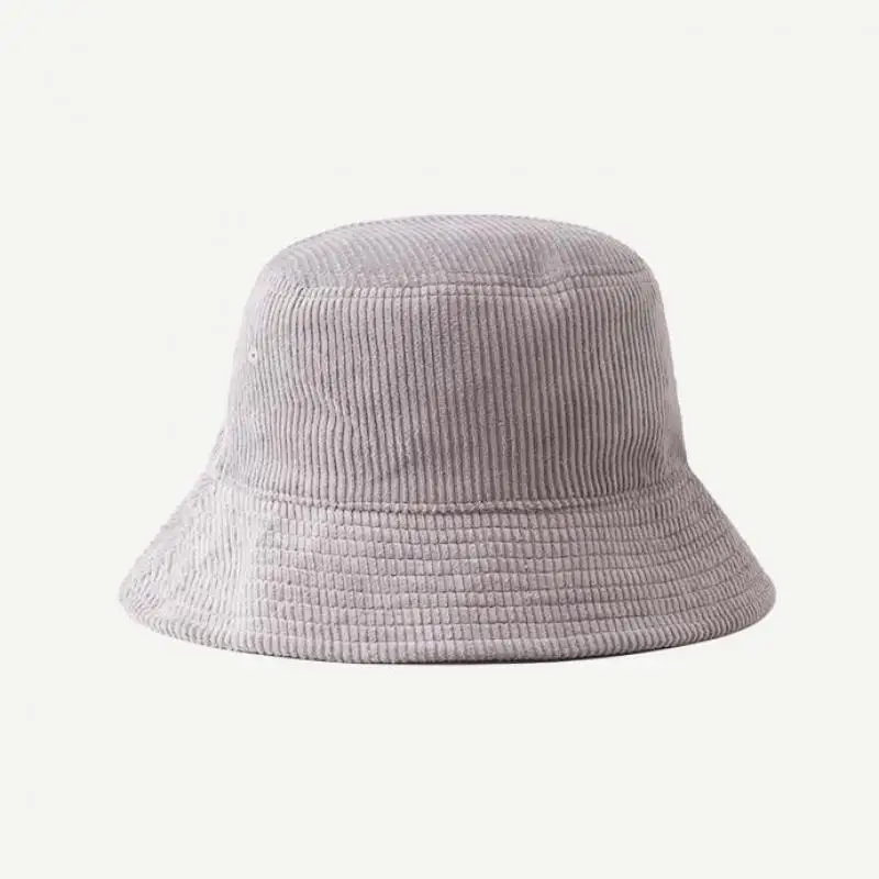 Eimer Hut Männer Frauen Herbst Winter Cord frauen Eimer Hut Fischer Kappe Einfarbig Casual Einfache Sonnenschirm Offizielle-website – Detail 15
