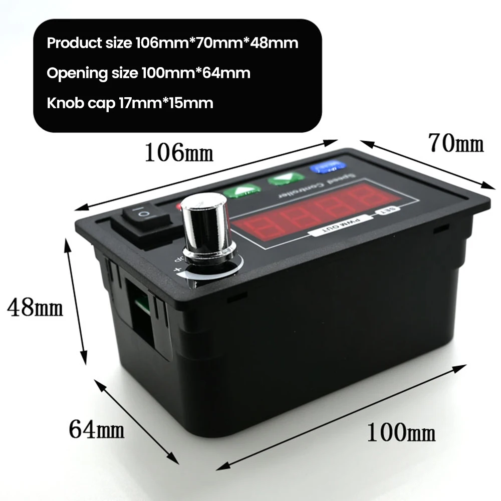 DC10-55V 40A Motor Controller Digital Display Velocidade