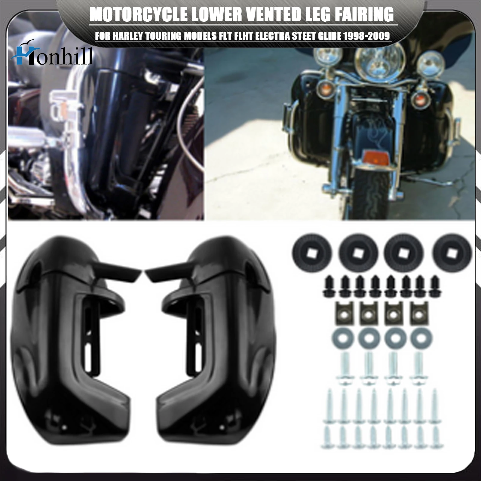 Harley Touring Lower Leg Fairings Electra Glide Harley Leg Fairing