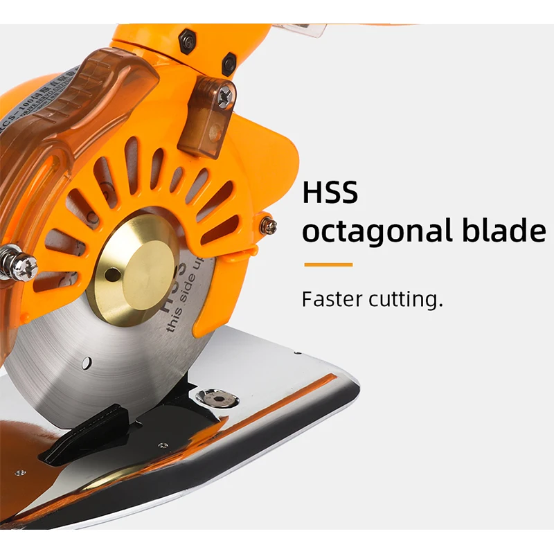 110V/220V Industrial Electric Scissors Handheld Round Blade Cutting Cloth Machine Silent Electric Round Knife Max Cutting 27mm 4