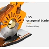 110V/220V Industrial Electric Scissors Handheld Round Blade Cutting Cloth Machine Silent Electric Round Knife Max Cutting 27mm 4