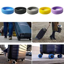 4Pcs Silicone Wheels Protector For Luggage Reduce Noise Travel Luggage Suitcase Wheels Cover Castor Sleeve Luggage Accessories