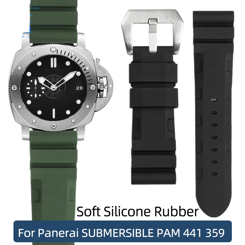 Montre de plongée pour homme avec bracelet en cuir et caoutchouc. - Test et Avis