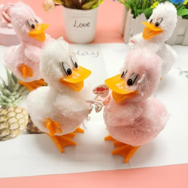 Cute Plush Duck Clockwork Toy Cartoon Creative Toy Child Learning Educational Toy Child Fun Gift Prizes Parent Child Outdoor Toy 2