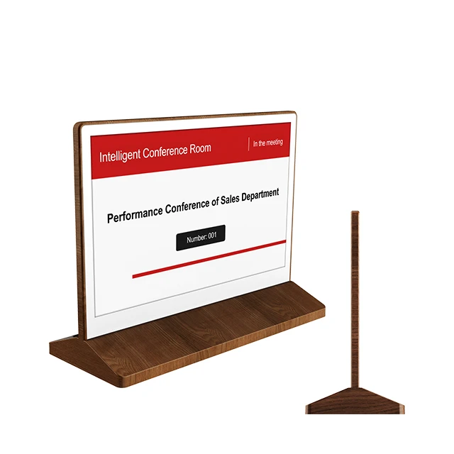 

Wireless Intelligent table name card for presentation meeting conference 7.5 inch double sided electronic conference nameplate