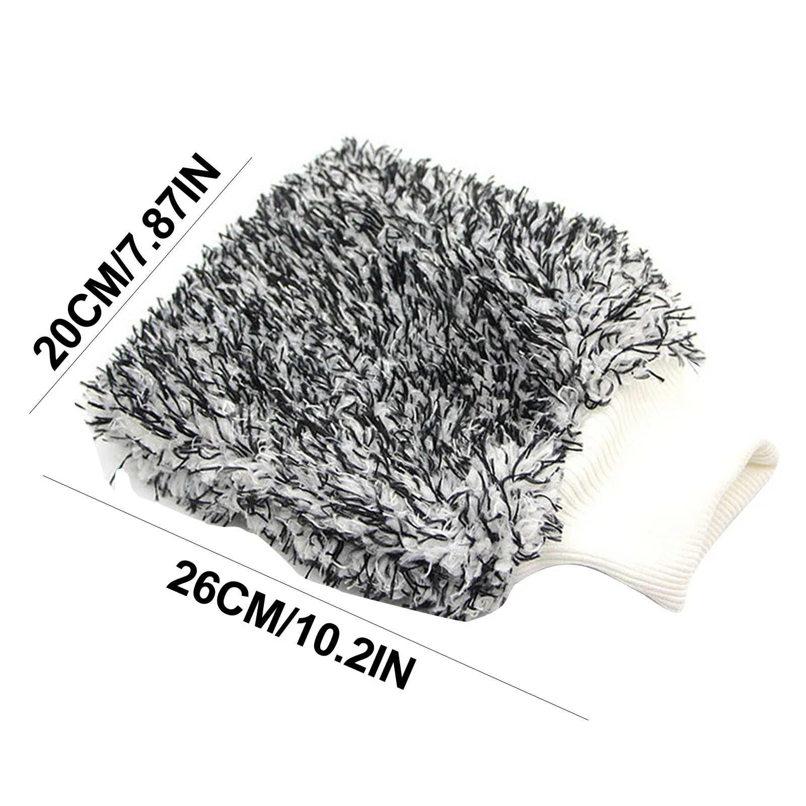 Hot Sale 2 In 1 Ultrafine Fiber Chenille Microfiber Car Wash Gloves Mitt Soft Mesh Backing No Scratch For Car Wash And Cleaning