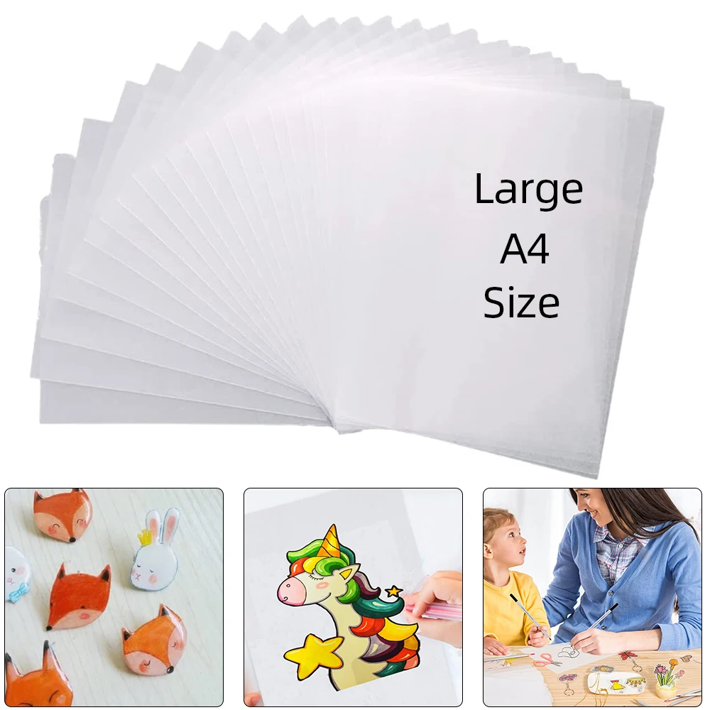 1050 Pcs Heat Shrink Plastic Sheets Shrinky Papers Shrinking Film