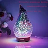 3D Glass Ultrasonic Cold Mist Air Humidifier Household Baby Portable Seven Color Night Light Essential Oil Aromatherapy Machine 1