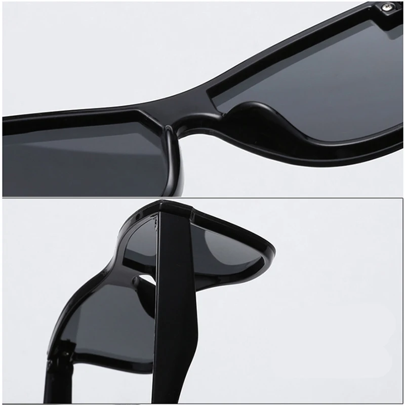 LeonLion One-piece Sunglasses Men 2023 Luxury Brand Glasses for Men/Women Colorful Retro Eyewear Men Mirror Gafas De Sol Mujer