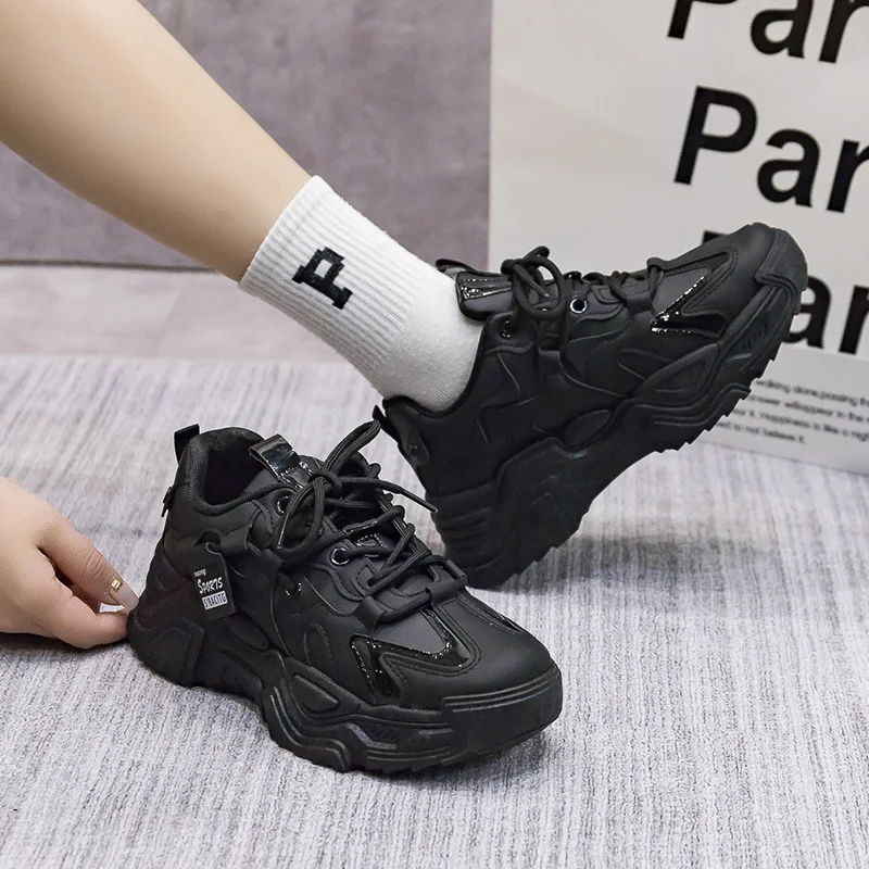 Women's Shoes Platform Autumn Leather 2023 New Versatile