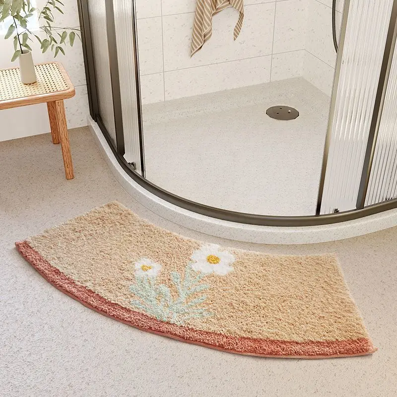 https://ae01.alicdn.com/kf/Saad5eeb4653741d586115e08c059aad8c/Bathroom-arc-floor-mat-shower-room-solid-color-household-water-absorption-fan-shaped-foot-pad-bath.jpg