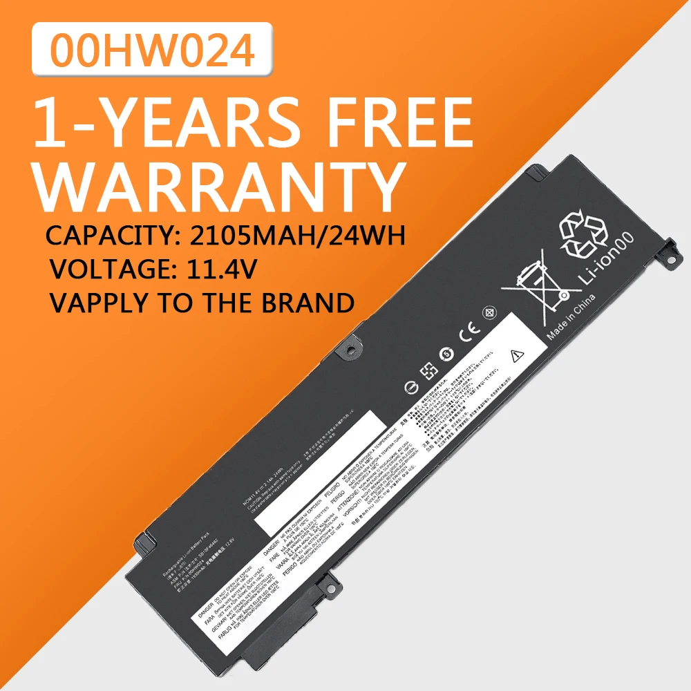 Batteria Per Laptop T460S Per Lenovo T470S 00 Hw024 00 Hw025 00 Hw022 01 Av407 01 Av406 00 Hw023 Sb10J79004 Sb10F46463 Sb10F46475