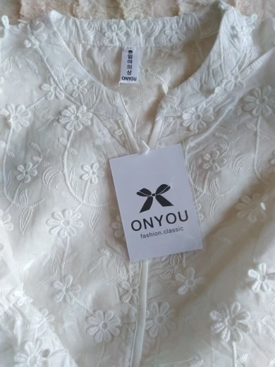Summer Elegant Lace Embroidered Blouse Main Look
