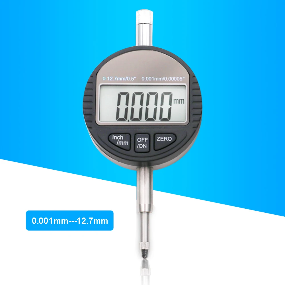 Description Picture 4 of item0.001mm Electronic Micrometer 0.00005" Digital Dial Indicator 0.001mm  0-12.7mm/1inch Test Indicators Electronic Indicator Gauge