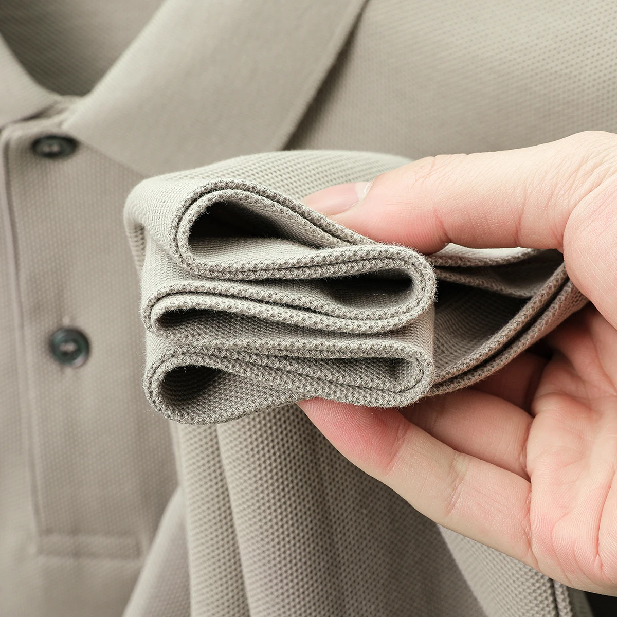 100% pure cotton luxury brand men's short sleeved polo shirt summer fashion stripe classic golf top casual silk business T-shirt 102 Saad640fcd6e3468aba92c3f7b214d30bu