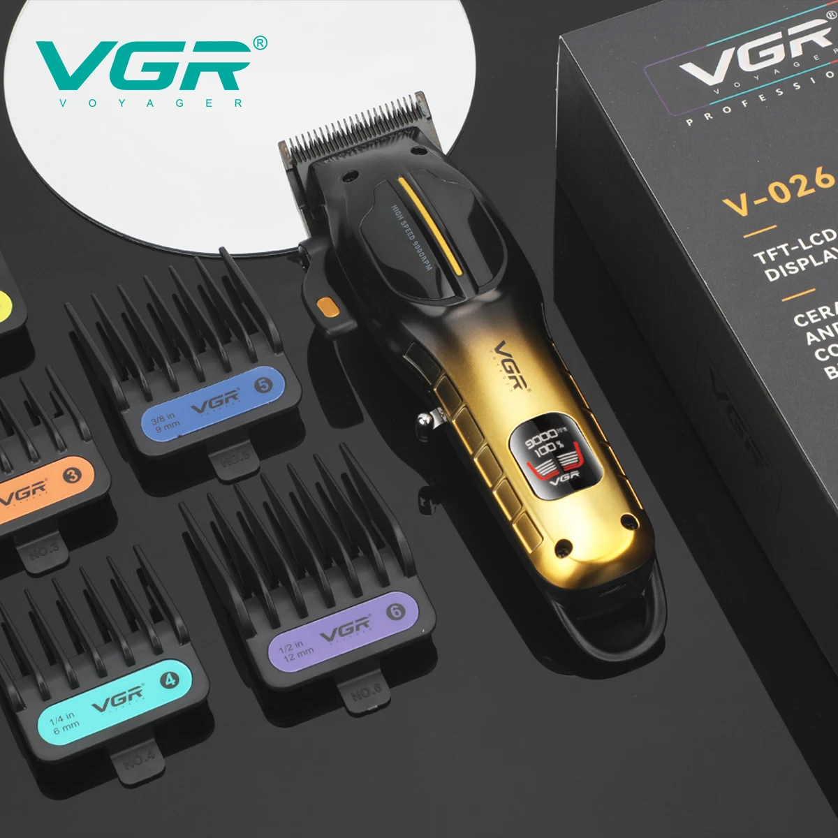 VGR ماكينات قص الشعر مُحسّنة احترافية ماكينة قص شع...