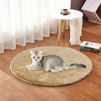 Electric Usb Mat Constant Temperature Pet Bed Blanket Puppy Heater Portable Cat Winter Sleep Roud Cushion Dog Heating Plush Pad 3