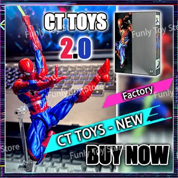 In Stock Ct Toys Spiderman Figure Amazing Yamaguchi Spider-Man 2.0 Agent Venom Mafex Anime Action Figure Customized Gifts Toys