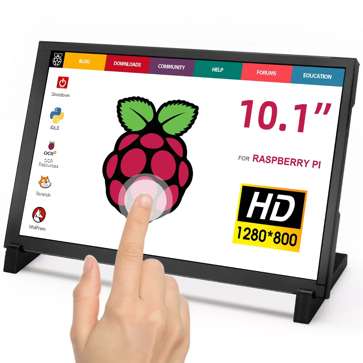 Elecrow Display Da 10.1 Pollici Ips 1280X800 Custodia In Acrilico Touch Screen Compatibile Con Raspberry Pi 3/3B +/4B/5,Jetson Nano ,Beaglebone