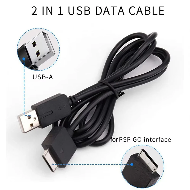 PSP GO/PSGO 2 in 1용 USB 2.0 동기화 데이터 충전 케이블, 전원 충전 및 데이터 전송 코드