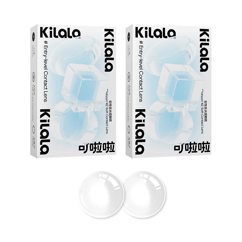 Lentes de contato KILALA, lentes semestrais de dioptrias de 2 peças para  correção de dioptria de visão com grau -1 a-10 Adequado para olhos secos -  AliExpress