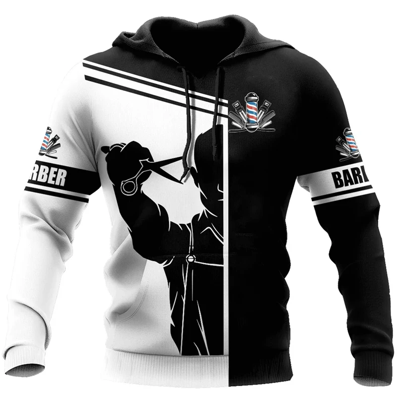 thumbnail image 1 of Sudadera con capucha con estampado 3D de Barber Shop, uniforme de moda 2024, sudaderas con capucha para hombre, jerséis de manga larga de gran tamaño, tops diarios, 1 of 5