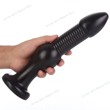 Smooth Anal Butt Plug Large Dildos Stimulation G Spot Dilation Prostate Massage Anus Beads Masturbation Device Suction Cup Toys 3