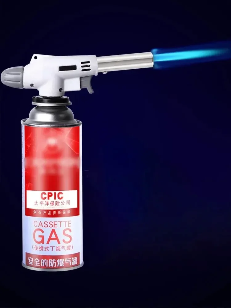 Torch Cooking AutoIgnition Butane Gas Welding-Burner Welding Gas Burner Flame Torch Flame Gun Blow for BBQ Camping Cooking butane gas burner