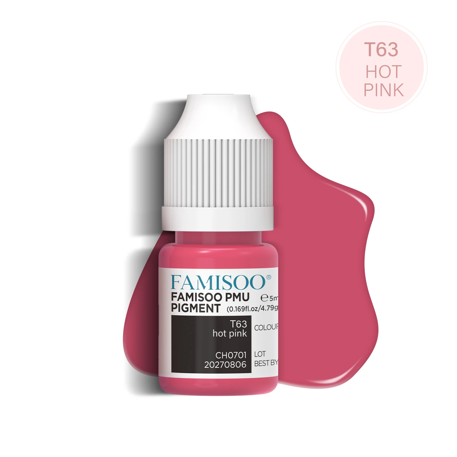 FAMISOO 5ml Professional Tattoo Ink Set Eyebrows and lips Eyeliner Tattoo color Microblading pigments