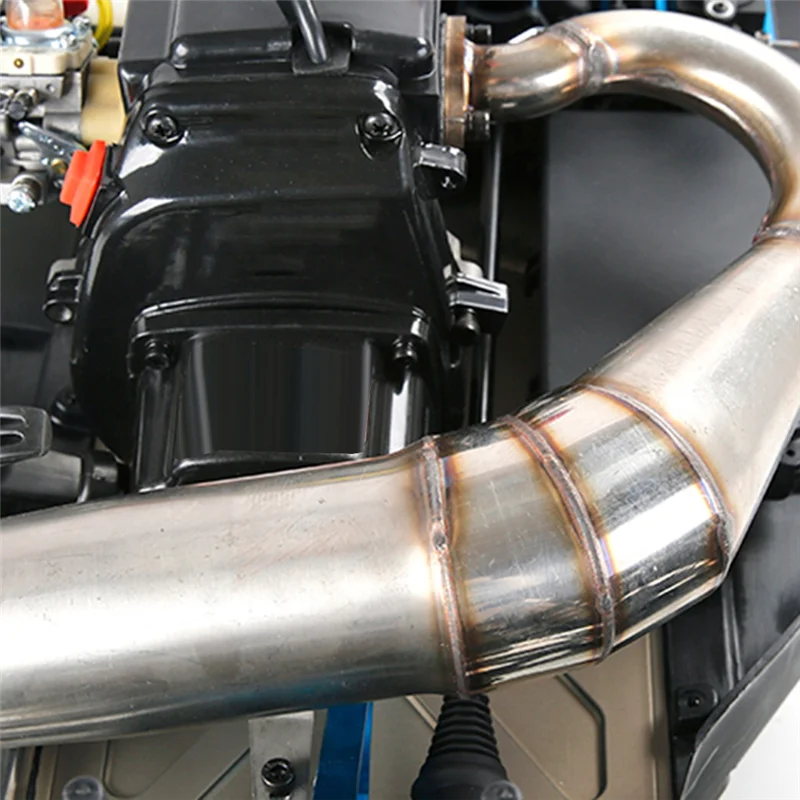 Hot-R2 Low Sound Exhaust Kit With Built-In Silencer For 1/5 Losi 5Ive T Rofun Rovan Lt Kingmotorx2 Remote Control Car Parts 1