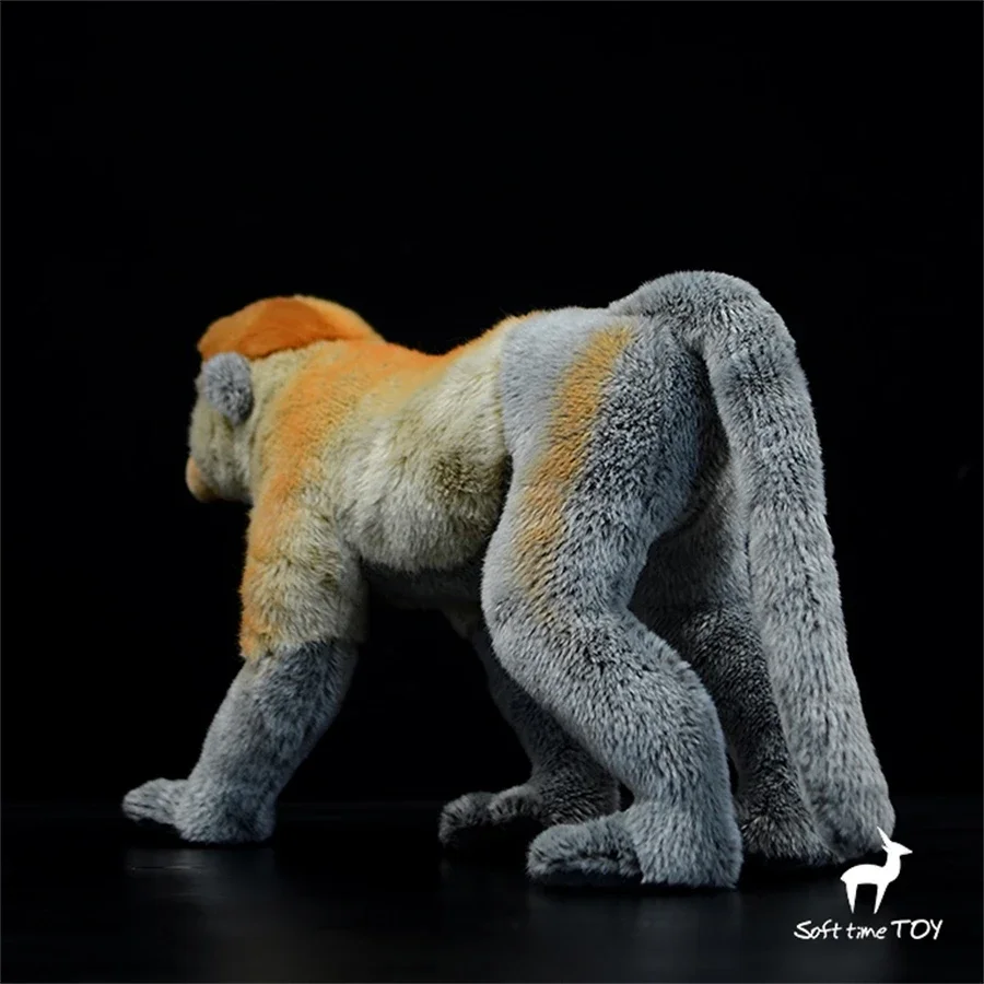 Proboscis Monkey High Fidelity Anime Cute Plushie Nose Ape Plush Toys Lifelike Animals Simulation Stuffed Doll Kawai Toy Gifts 4