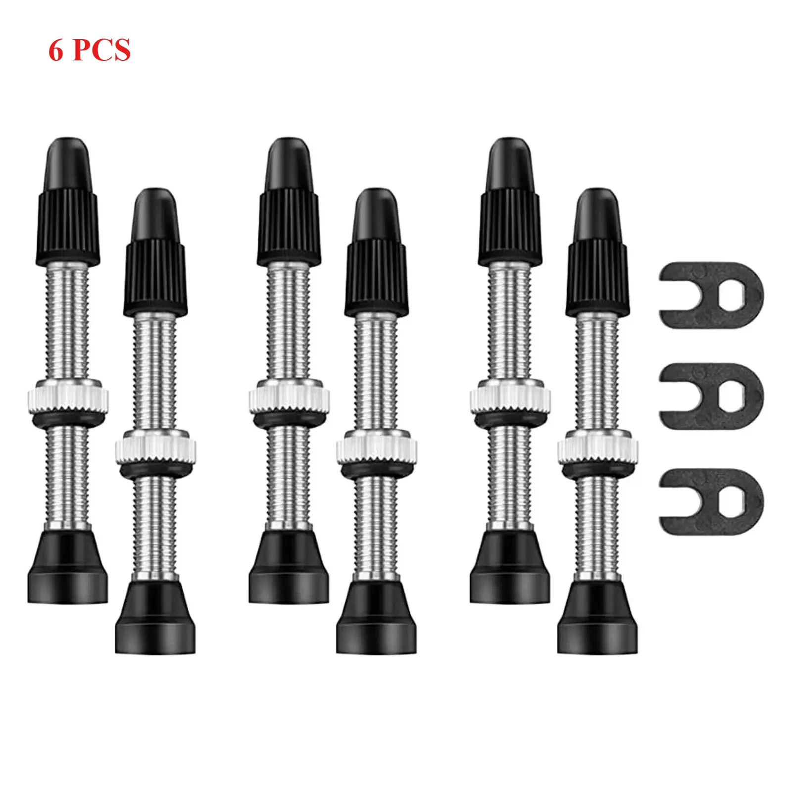 วาล์วแบบไม่มียางในก้าน Presta 6 ชิ้น - รวมถึงเครื่องมือถอดแกน, ทดแทนที่ทนทานสําหรับการบํารุงรักษาซ่อมจักรยานจักรยานเสือภูเขา 1 วาล์วแบบไม่มียางในก้าน Presta 6 ชิ้น - รวมถึงเครื่องมือถอดแกน, ทดแทนที่ทนทานสําหรับการบํารุงรักษาซ่อมจักรยานจักรยานเสือภูเขา 1