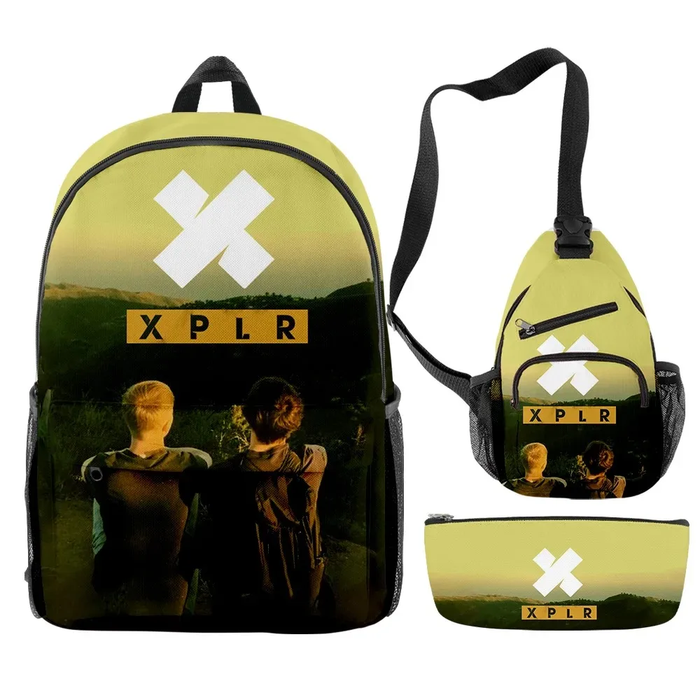 Sam E Colby Xplr Merch 3 Paco/Set Escola De Viagem Saco Crossbody Bagl Larapis Saco Terno Para Criancue Aldult 2024