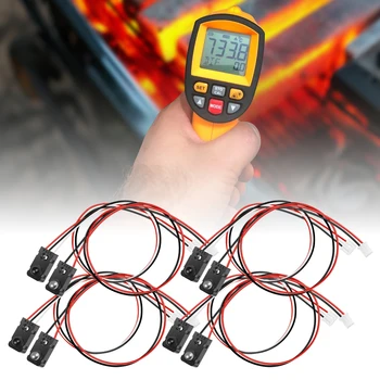 4 Coppie di Sensori a Infrarossi con Interruttore Automatico, Modulo di Conteggio con Sensore di Distanza a LED da 3mm, DC 3-5V per Sensore a Raggio IR 100cm