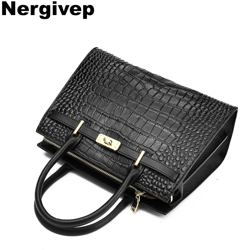 Cowhide Crossbody Bag Women's Handbag Large Capacity Girls' Premium Genuine Leather Kelly Bag