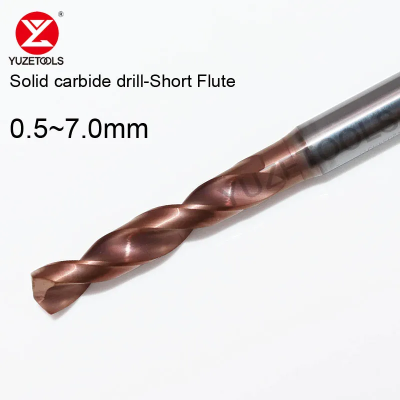 Solid Carbide Drill Bit 0.5 0.55 0.85 2.65 3.25mm Hole Parallel Shank Metal Efficient CNC Drilling Tool Coated Tungsten Steel steel coated fixed shank drill tungsten alloy big shank drill 3 handle 3d fried dough twists drill 0 21 1 20 interval 0 01 tools