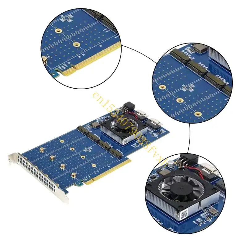 PCIe 확장 카드 PLX88024 PCIe 확장 카드 NVMe 알루미늄 방열판 포함) M.2 하드 디스크 확장 카드 B2EA