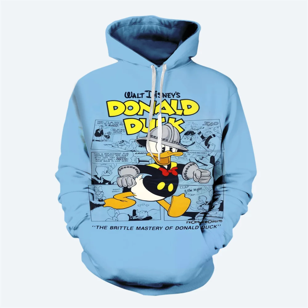 thumbnail image 1 of Sudadera con capucha para hombre con estampado 3D de dibujos animados de Disney para otoño e invierno, sudadera con estampado de pato Donald, estilo casual de moda clásica, sudadera con capucha para h, 1 of 5