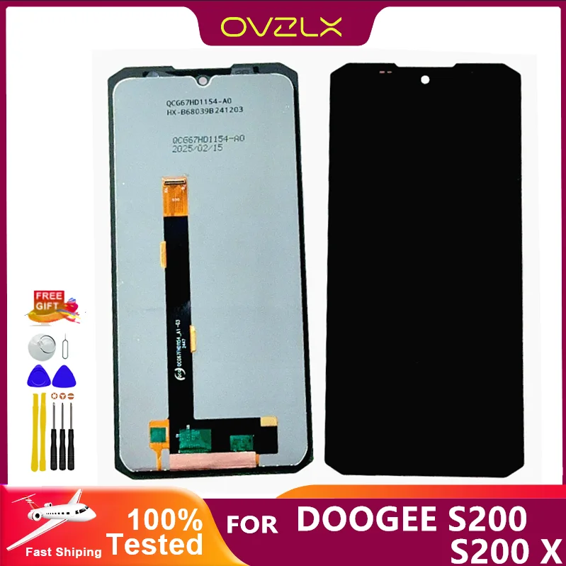 מקורי חדש 120Hz עבור תיקון טלפון Doogee S200 S200X s200plus 6.72'' מסך LCD דיגיטייזר עם מסך מגע
