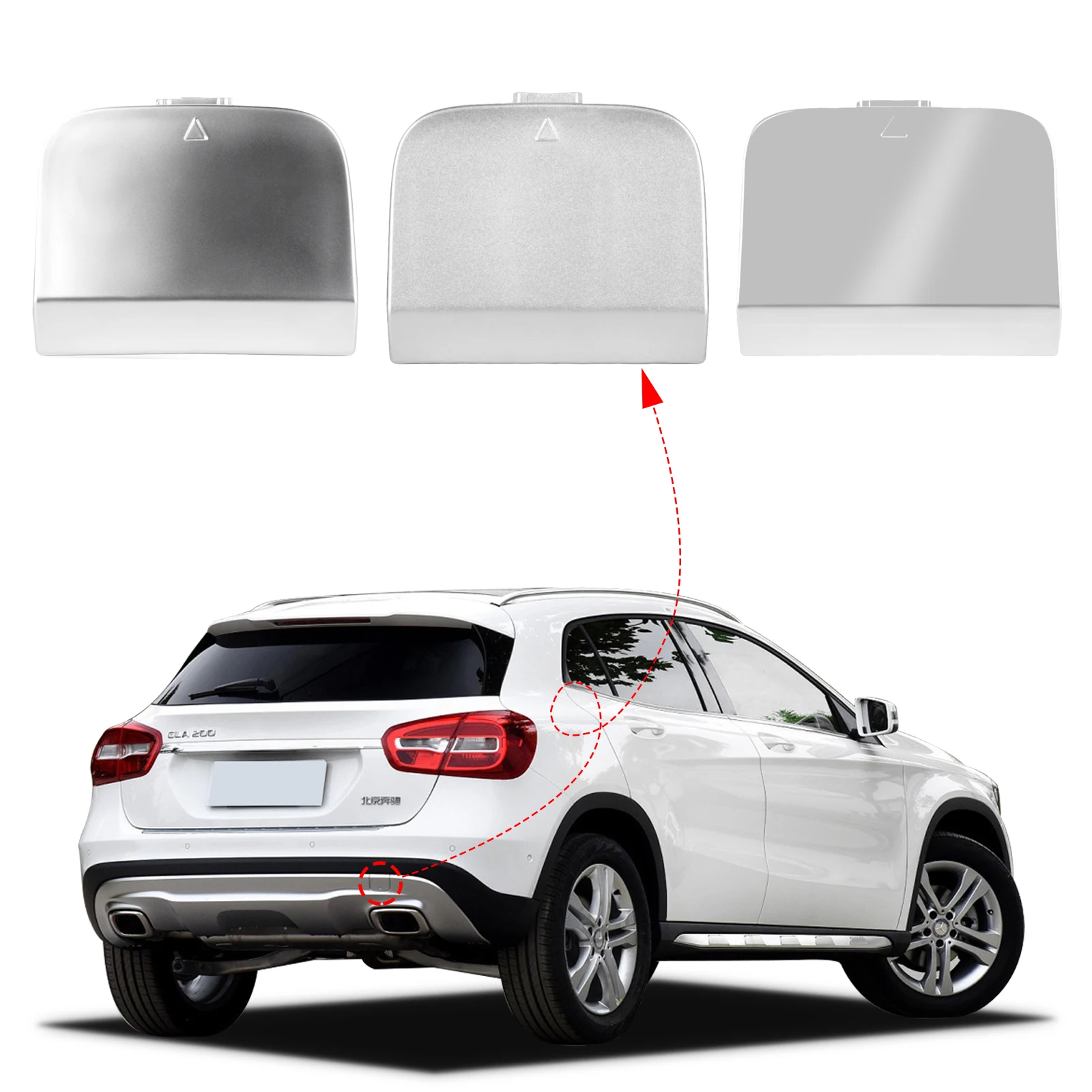 Rear Bumper Tow Hook Cover Cap Eye Fo Mercedes-Benz GLA GLA200 GLA250 GLA260 2012 2013 2014 2015 1568853522