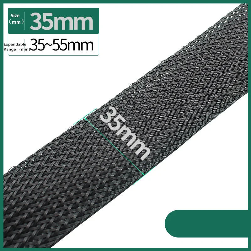 Dropship 1/5/10/50/M Black Insulated Braid Sleeving 4/6/8/10/12/14/20/25mm Tight PET Wire thumbnail 11